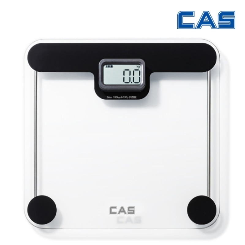 CAS 카스 블랙 디지털 체중계 강화유리 X21